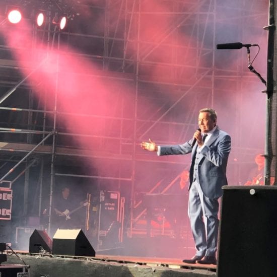 artist performing on stage